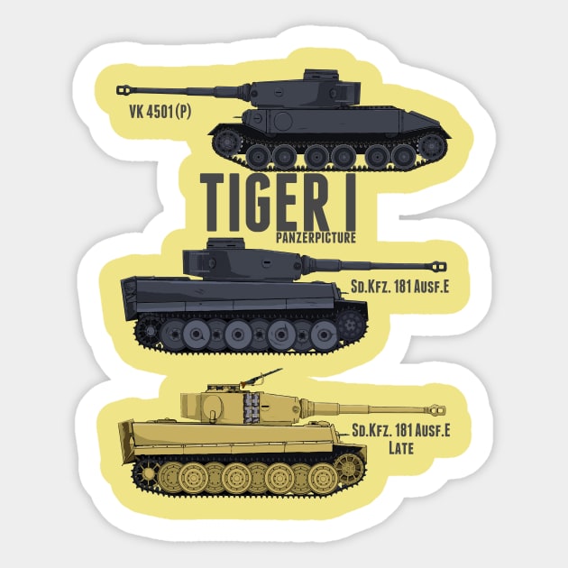 Tiger I Tigers phone case Sticker by Panzerpicture